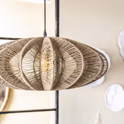 Lampa wisząca pleciona NIMBUS - beżowy