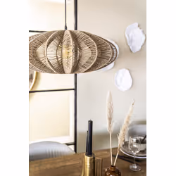 Lampa wisząca pleciona NIMBUS - beżowy