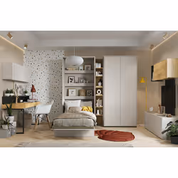 Biurko z 3 szufladami prawe/lewe TEEN FLEX TF-04 - hikora naturalna