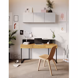 Biurko z 3 szufladami prawe/lewe TEEN FLEX TF-04 - hikora naturalna