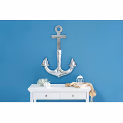 Dekoracja ścienna ANCHOR 90 - srebrny