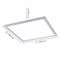 Lampa sufitowa FLAT 14755-21 - srebrny