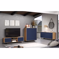 Komoda bez frontów SENTRA - dąb artisan