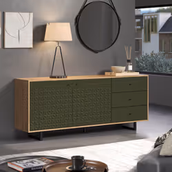 Komoda bez frontów SENTRA - dąb artisan