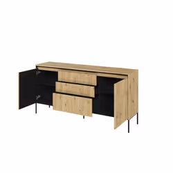Komoda 2-drzwiowa z szufladami TREND TR-01 - dąb artisan
