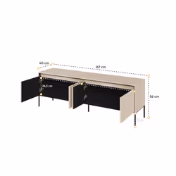 Szafka RTV TREND 167 cm TR-05 - beż piaskowy