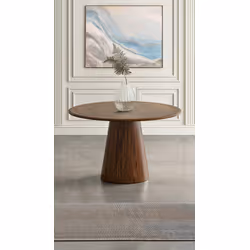Stół okrągły AVOLA 127 cm - orzech