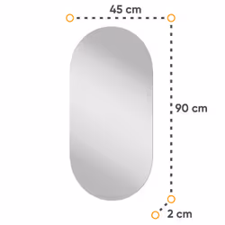 Lustro owalne HARMONY HR-04 - kaszmir