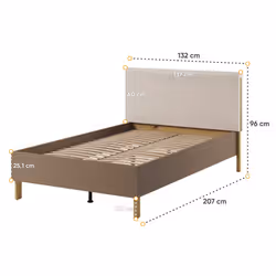 Zagłówek tapicerowany LENNY 120 cm LY-09 - beżowy