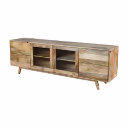 Drewniana szafka RTV ST-24-MN - naturalny