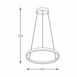 Lampa wisząca BRENO 2023201-GD60 - złoty