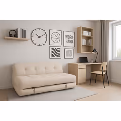 Sofa 3-osobowa NUA N59 bouclé - złamana biel