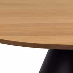 Okrągły stolik kawowy SOLI Ø85x40 - dąb/czarny