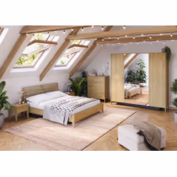 Łóżko z pojemnikiem COZY CZ-02 180x200 - dąb olejowany