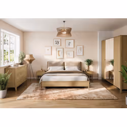 Łóżko z pojemnikiem COZY CZ-02 180x200 - dąb olejowany