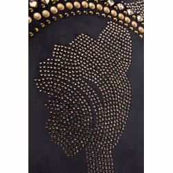Poduszka dekoracyjna DIAMOND MEDALLION 45x45 - czarny