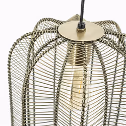 Lampa wisząca metalowa CARBO - złoty