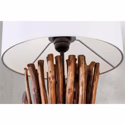 Lampa stołowa EUPHORIA - biały/naturalny
