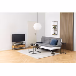 Stolik kawowy SEAFORD 60x60 - dziki dąb/czarny