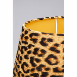 Lampa stołowa DONNA LEO - panterka/złoty