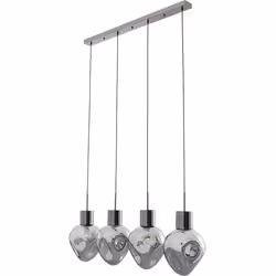 Lampa wisząca SUPERNOVA SMOKY 110 - dymiony/srebrny
