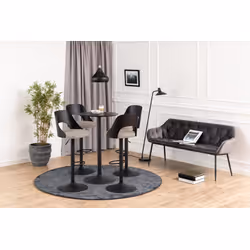 Hoker regulowany LUCY - piaskowy/czarny