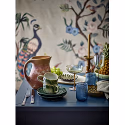 Talerz ceramiczny SAVANNA 19 - ciemny zielony