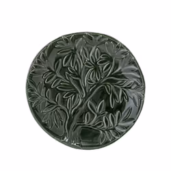 Talerz ceramiczny SAVANNA 19 - ciemny zielony