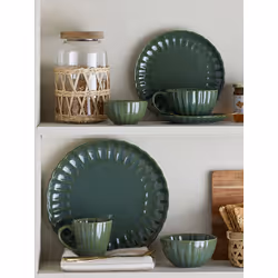 Talerz ceramiczny LATINA 20 - ciemny zielony