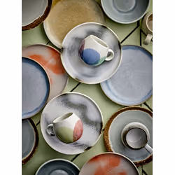 Talerz ceramiczny PAULA 20 - pomarańczowy