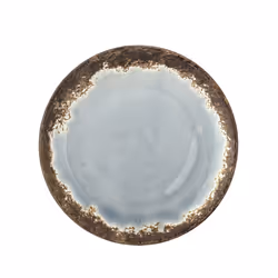 Talerz ceramiczny PAULA 20 - niebieski/brązowy