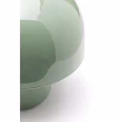 Lampa stołowa stalowa MUSHROOM SHINY 20 cm - szałwiowy połysk