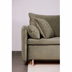 Sofa rozkładana welurowa LUNA