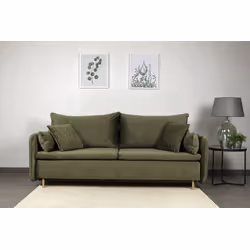 Sofa rozkładana welurowa LUNA - tkanina Magic Deluxe 2243/P300