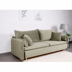 Sofa rozkładana welurowa LUNA - tkanina Magic Deluxe 2243/P300