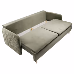 Sofa rozkładana welurowa LUNA - tkanina Magic Deluxe 2243/P300