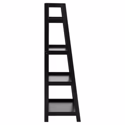 Regał drabinkowy WALLY 130 cm - czarny
