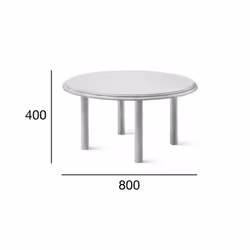 Stolik kawowy dębowy STK-2316/1 RONDA 80 cm