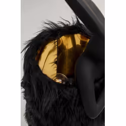 Lampa stołowa ANIMAL RABBIT 50 - czarny/czarne futro
