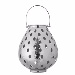 Lampion aluminiowy MAIKA - srebrny