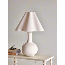 Heide Table lamp, White, Stoneware D42xH60 cm