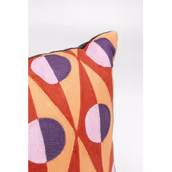 Poduszka dekoracyjna COLOUR BLOCK CIRCLES 45x45 - wielokolorowy