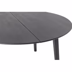 Stół okrągły drewniany PERON 140 cm - czarny