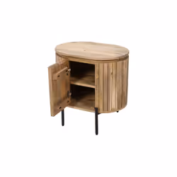 Szafka nocna drewniana HS-10R-MN prawa - mango naturalne