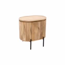 Szafka nocna drewniana HS-10R-MN prawa - mango naturalne