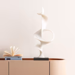 Dekoracja stojąca SOFT LINE 70 cm - biały