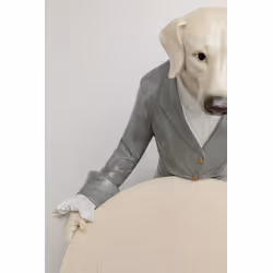 Figurka dekoracyjna GENTLEMAN DOG TRAY 29 cm - wielokolorowy