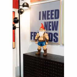 Figurka dekoracyjna GNOME MUSCLE 60 cm - wielokolorowy