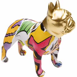 Figurka dekoracyjna GRAFFITI DOG 15 cm - wielokolorowy