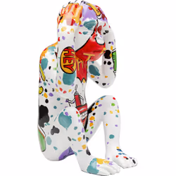 Figurka dekoracyjna GRAFFITI MONKEY 40 cm - wielokolorowy